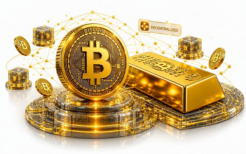 تفاوت بیت کوین و طلا